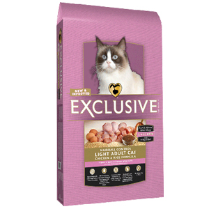 Chicken and Rice Formula Hairball Control Light Adult Cat Food 18lb