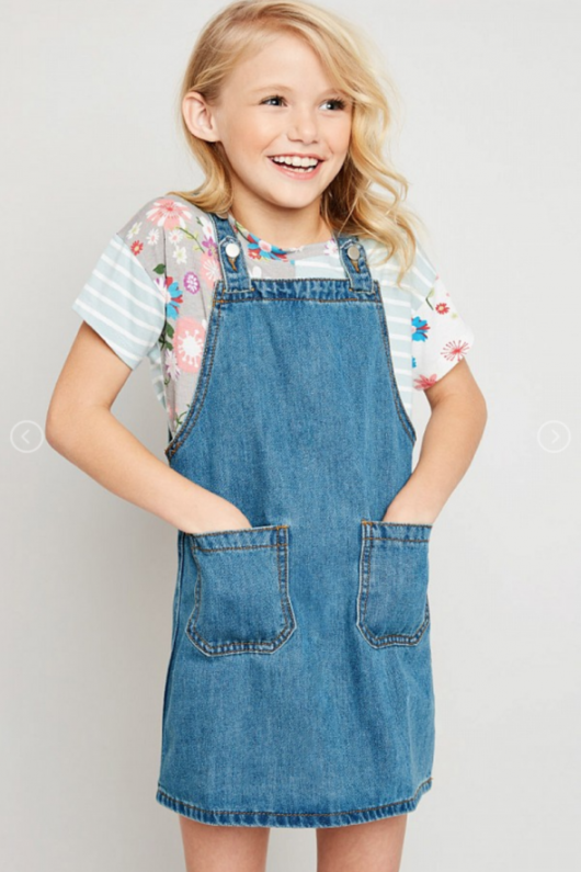 Denim Pinafore Dress
