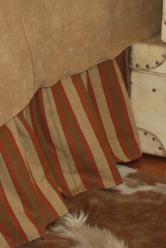 Tasha Polizzi Country Ticking Dust Ruffle